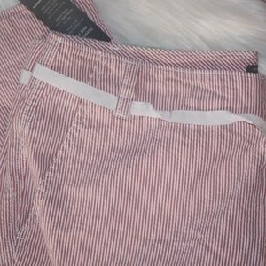 Dockers, Favorite fit stripped pink and white seersucker Capri pants ....